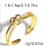 玫瑰金十字結鋯石戒指｜日常優雅微奢風（3 件）：圖片 3