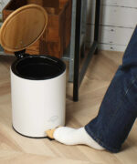 腳踏式竹掀蓋垃圾桶：圖片 5