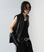 【UNDERGROUND MODE】皮革2WAY袖可拆立領夾克外套  --尺碼 S：圖片 9