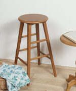 高腳天然木製椅凳：圖片 5