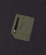 男I 厚磅尼龍布口袋長袖T恤：圖片 13